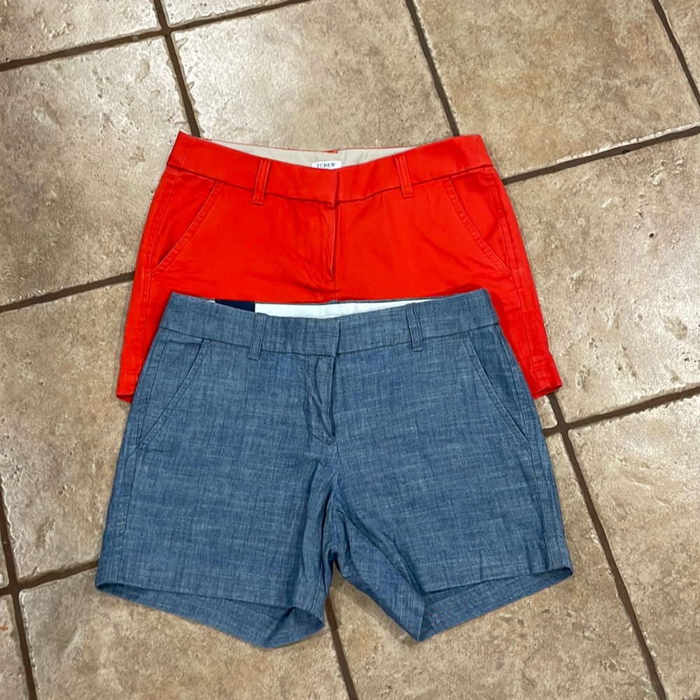 Lot of 2 J. Crew Women’s Chino Shorts Size:0 1NWT